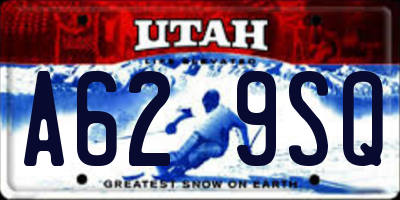 UT license plate A629SQ