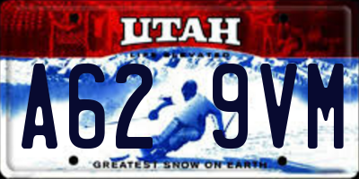 UT license plate A629VM