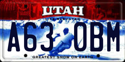 UT license plate A630BM