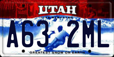 UT license plate A632ML