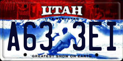 UT license plate A633EI