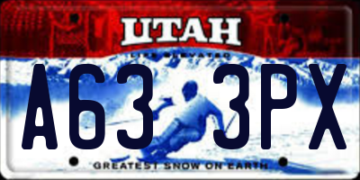 UT license plate A633PX