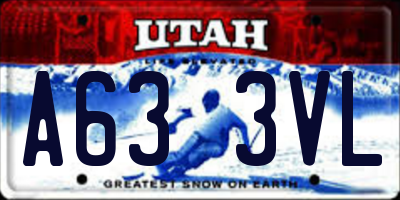 UT license plate A633VL