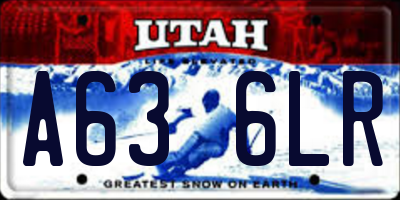 UT license plate A636LR