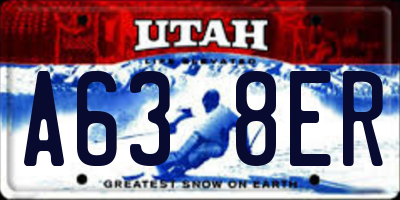 UT license plate A638ER