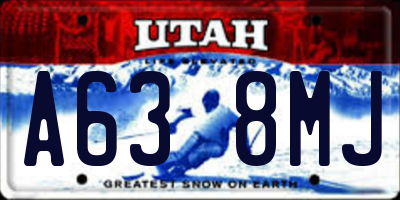 UT license plate A638MJ