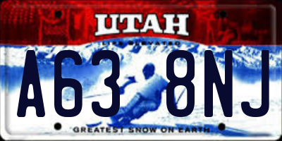 UT license plate A638NJ