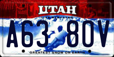 UT license plate A638OV