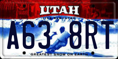 UT license plate A638RT