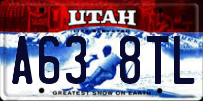 UT license plate A638TL