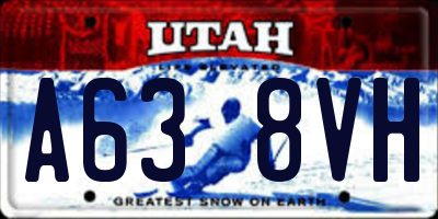 UT license plate A638VH