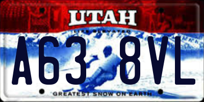 UT license plate A638VL