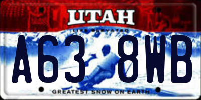 UT license plate A638WB