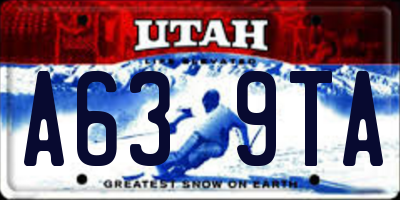 UT license plate A639TA