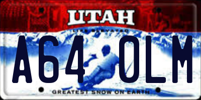 UT license plate A640LM