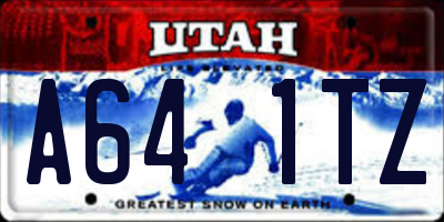 UT license plate A641TZ