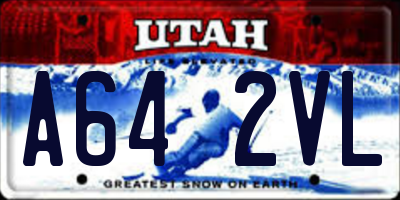 UT license plate A642VL