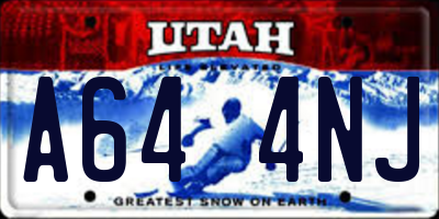 UT license plate A644NJ