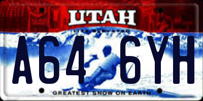 UT license plate A646YH