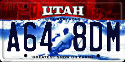 UT license plate A648DM