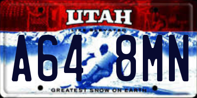 UT license plate A648MN