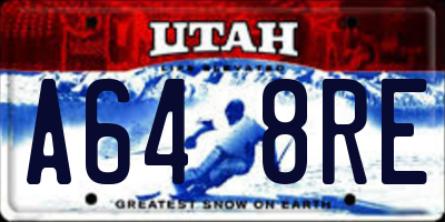 UT license plate A648RE