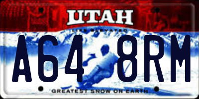 UT license plate A648RM