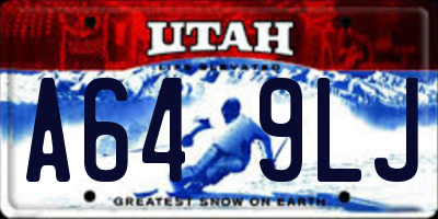 UT license plate A649LJ