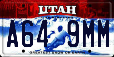 UT license plate A649MM