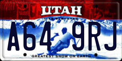 UT license plate A649RJ