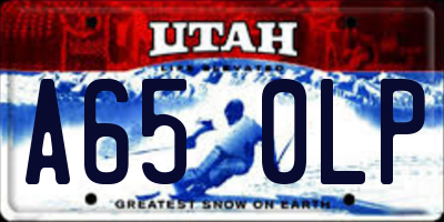 UT license plate A650LP