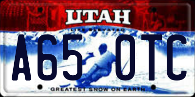 UT license plate A650TC