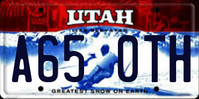 UT license plate A650TH