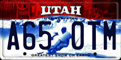 UT license plate A650TM