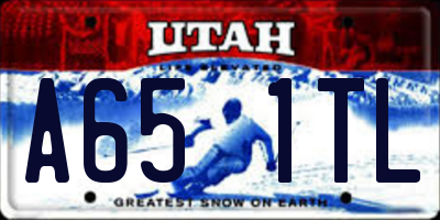 UT license plate A651TL