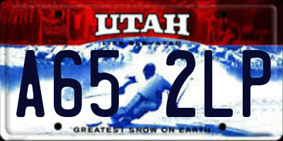 UT license plate A652LP