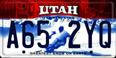 UT license plate A652YQ