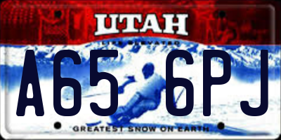 UT license plate A656PJ