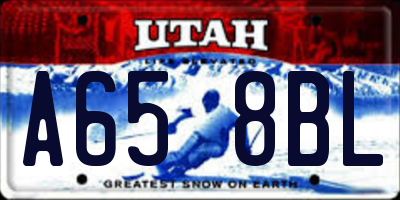 UT license plate A658BL