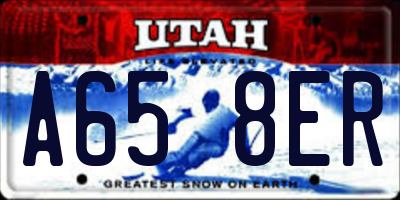 UT license plate A658ER
