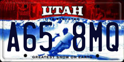 UT license plate A658MQ