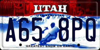 UT license plate A658PQ