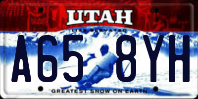 UT license plate A658YH