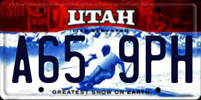 UT license plate A659PH