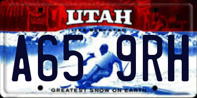 UT license plate A659RH