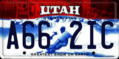 UT license plate A662IC