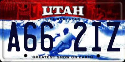 UT license plate A662IZ