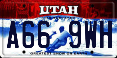 UT license plate A669WH