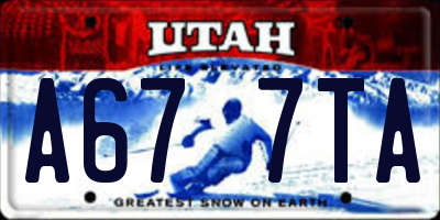 UT license plate A677TA