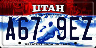 UT license plate A679EZ